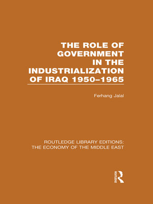 cover image of The Role of Government in the Industrialization of Iraq 1950-1965 (RLE Economy of Middle East)
